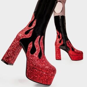 LAMODA Miami Platform Calf Boots